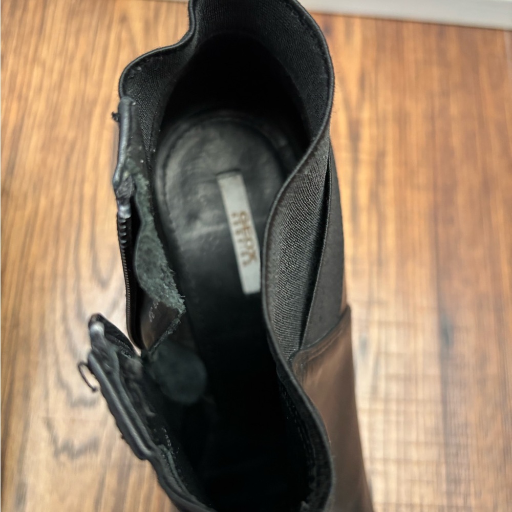 Geox Respira Black Ankle Boots - Picture 5 of 5